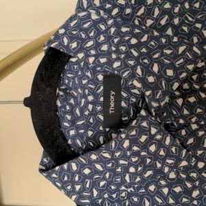 Theory short sleeve button down shirt